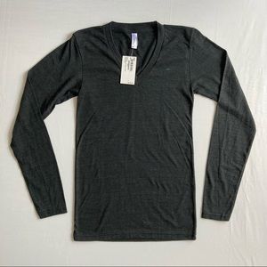 American Apparel long sleeve v-neck t-shirt
